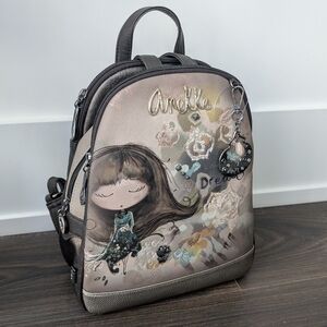 Anekke Brown Backpack Purse